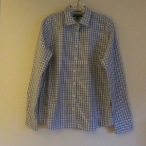 LANDS'END PLAID MEN'S SHIRT GENTLY WORN